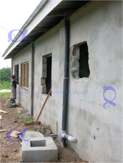 Exterior wall plastering