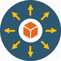 Distribution symbol